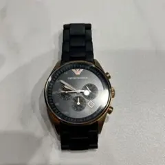 EMPORIO ARMANI クロノグラフ 腕時計 ブラックゴールド