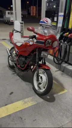 cbr400f チョビ3段 皮 vt250 黒青 最終値下げ