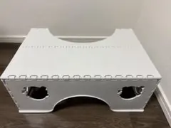 トイレ用踏み台 折りたたみ式（ホワイト）