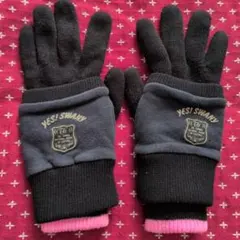 SWANY レディース 手袋 グローブ 2WAY ブラック ピンク