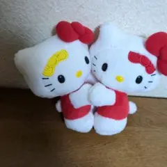 【希少】ハローキティ 40周年 マイメロディコラボ　ぬいぐるみ 記念　限定　レア 希少】ハローキティ 40周年 マイメロディコラボ ぬいぐるみ 記念 限定