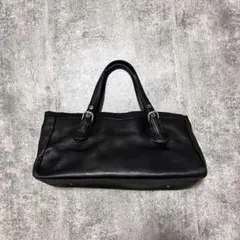 y2k agnès b. leather hand bag black