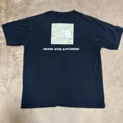 【THE NORTH FACE】バックプリントTシャツ カモフラ迷彩ロゴ Mのサムネイル