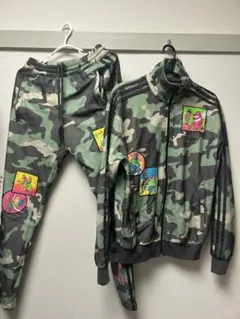 adidas 迷彩柄 ジャージセット