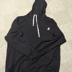 KANGOL パーカー ブラック ロゴプリント