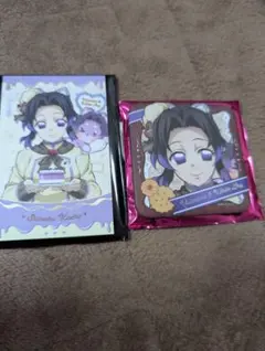 鬼滅の刃　胡蝶しのぶ ギフト缶バッチとチョコ風カードのセット