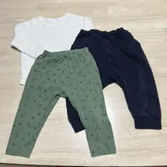 UNIQLO 長袖1枚パンツ2枚セット 90サイズ