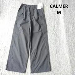 【カルメール】CALMER カーゴパンツ ワイドパンツ　グレー　裾ドロスト　Мのサムネイル