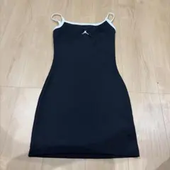 JORDAN キャミワンピース ブラック ホワイト