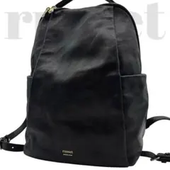 近年モデル◎ 美品◎ ラシット レザー リュックサック A4可 ブラック