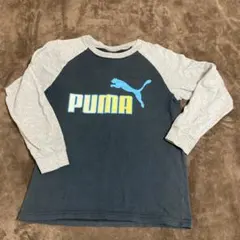 PUMA 長袖カットソー グレー/ネイビー