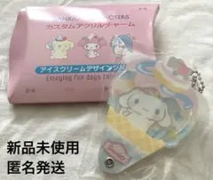 未使用サンリオ カスタムアクリルチャームアイスクリーム シナモロール おまけ付