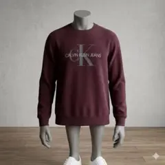 CALVIN KLEIN JEANS パープル トレーナー Lサイズカルクラのサムネイル