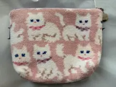 【新品未使用】フェイラーモフモフネコチャン 舟 型ポーチM