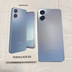 美品 GALAXY A25 5G ブルー 保護フィルム・レンズフィルム付き