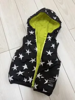 BREEZE 星柄ダウンベスト リバーシブル 【サイズ95】