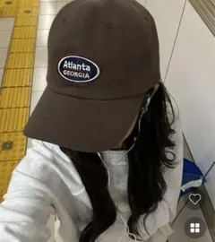 Atlanta Georgia ベースボールキャップ ブラウン