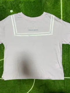 メゾピアノジュニア　セーラー襟柄Tシャツ160