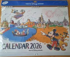 東京ディズニーリゾート 2026年 壁掛けカレンダー