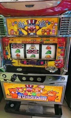 パチスロ実機】北電子☆『初代』ジャグラーガール（桃）【コイン不要機