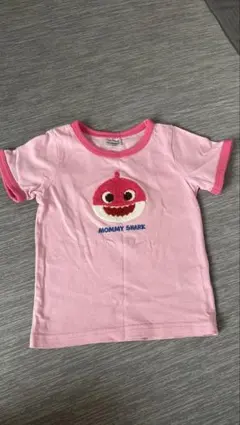 Pinkfong Mommy Shark 半袖 Tシャツ 100サイズ ピンクのサムネイル
