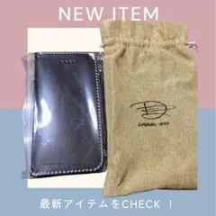 未使用　格安　　手帳型　iPhone13pro ケース ブラック 合成皮革