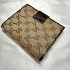 【GUCCI グッチ】手帳カバー GGキャンバス レザー GG柄 極美品