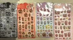 モンチッチ　風　ポップシール　4枚セット