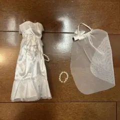 リカちゃん 着せ替え服 ホワイトドレスセット