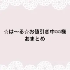 ☆は〜る☆お値引き中☺︎☺︎様おまとめページ