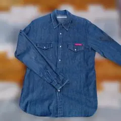日本製　綿100% NATURAL LAUNDRY デニムシャツ 長袖のサムネイル