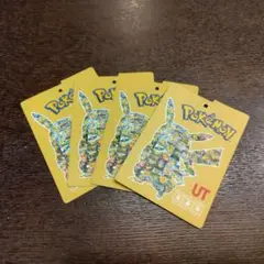 UT　ピカチュウ　タグ　４枚セット　カード　ユニクロ　 ポケカ　ポケモン