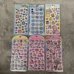 【正規品】プチドロ　おはじき　コットン　うるちゅる　シール6点セット