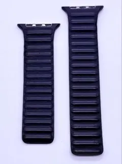 【中古美品】Apple純正　レザーリンク　45mm用　S/M ブラック
