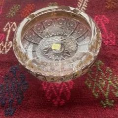 未使用　ボヘミアン　灰皿　クリスタルガラス　500PK　ハンドカット　小物入れ