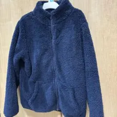 ネイビー フリースジャケット 140