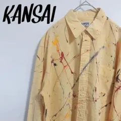 KANSAI ペイントスプラッターデザイン 長袖シャツ