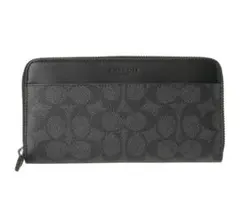 COACH ブラック長財布cj884アウトレット品 - メルカリ
