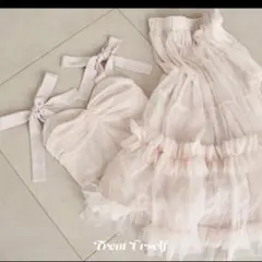 Treat Ürself バレリーナチュールぺプラムドレス ミント - メルカリ