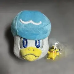 新品未使用 ポケモン フェイスマスコットポーチ クワッス キャプテンピカチュウ付のサムネイル