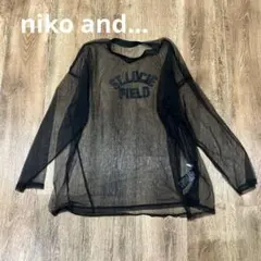 niko and… ロゴアソートチュールTシャツ