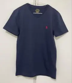 ポロラルフローレン POLO RALPHLAUREN ネイビーVネックTシャツ