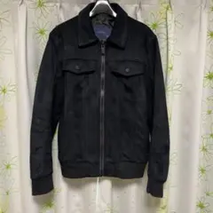 ZARA スエード ブルゾン ブラック