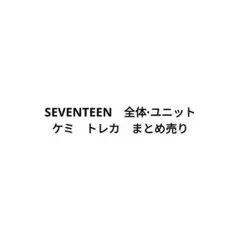 SEVENTEEN 全体・ユニット トレカ まとめ売り
