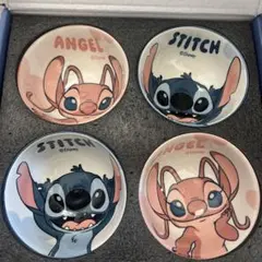 Disney Stitch & Angel 小皿 4枚セット