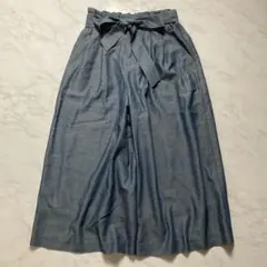 エニィスィス　春夏使用 ワイドパンツ　デニム調　ゆったり　Ｍ相当