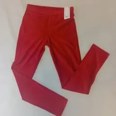 新品！！UNIQLO★イージー コーデュロイレギンスパンツ M 赤