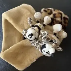 ディズニー　マフラー　ヒョウ柄