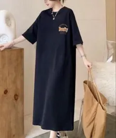 SHEIN Tシャツワンピース ブラック ☆ XXLサイズ ☆