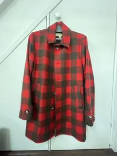 【完売品/希少】ZARA タータンチェック チェスターコート ウール混 赤 L 完売品/希少】ZARA タータンチェック チェスターコート ウール混 赤 L